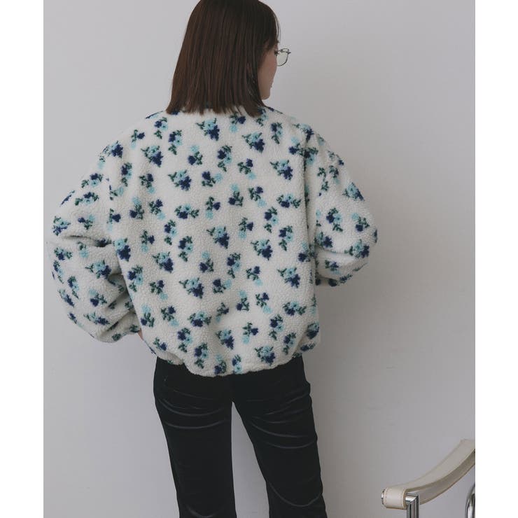 フラワーボアブルゾン | ad thie | 詳細画像26 