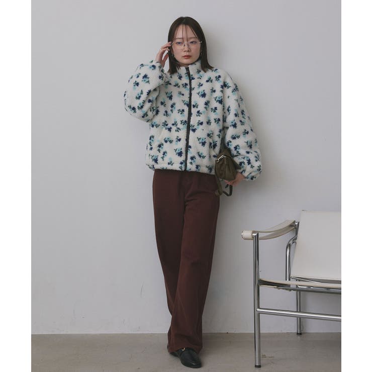 フラワーボアブルゾン | ad thie | 詳細画像27 