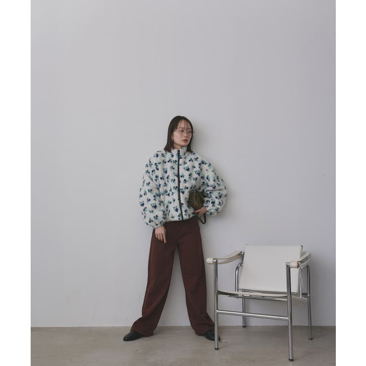 フラワーボアブルゾン | ad thie | 詳細画像28 