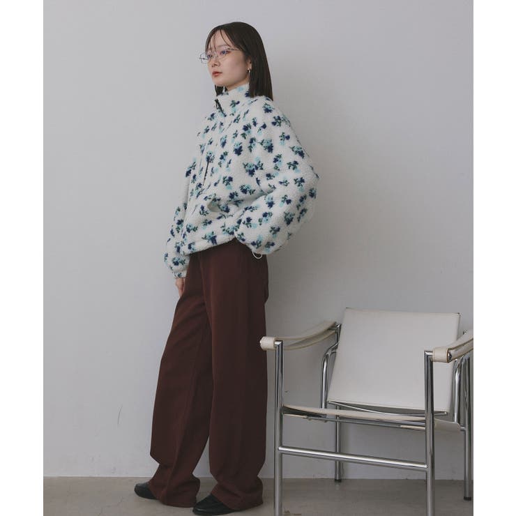 フラワーボアブルゾン | ad thie | 詳細画像29 