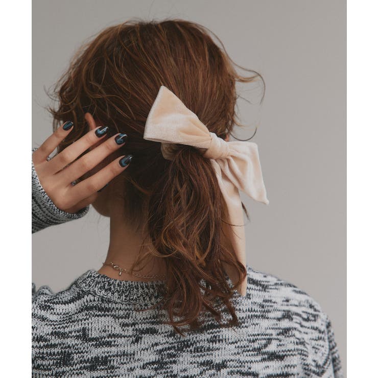 【2025AW新作】ベロアリボンシュシュ | ad thie | 詳細画像7 