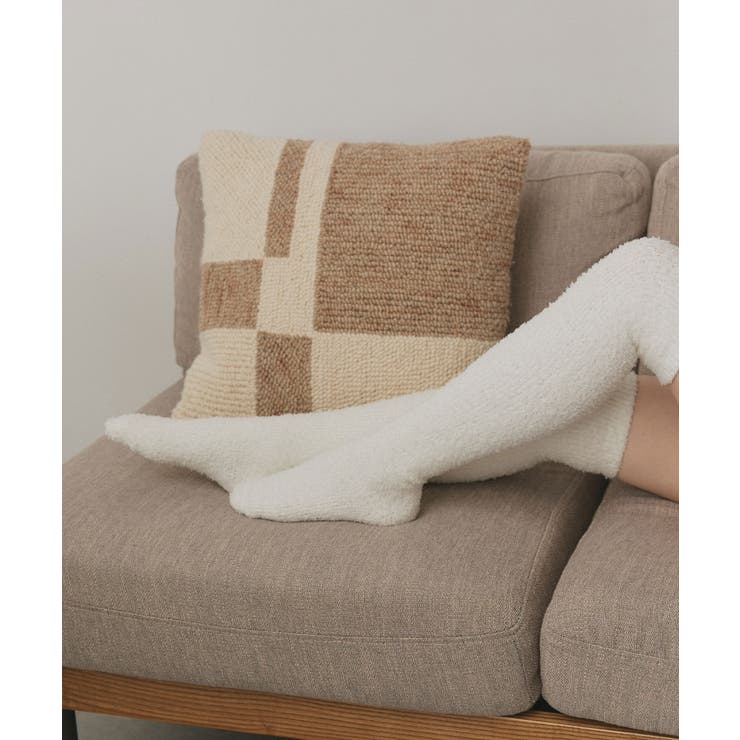 オフホワイト | ボアニーハイソックス | ad thie