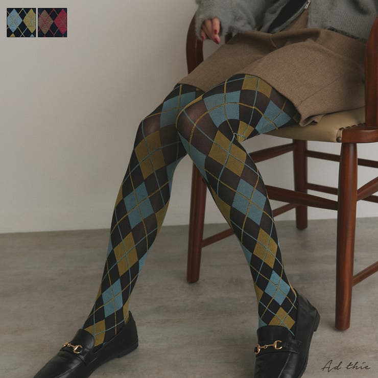 アーガイルタイツ | ad thie | 詳細画像1 