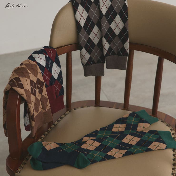 アーガイルハイソックス | ad thie | 詳細画像1 