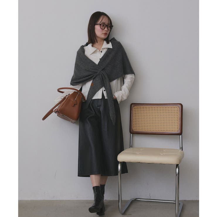トライアングルニットストール | ad thie | 詳細画像13 