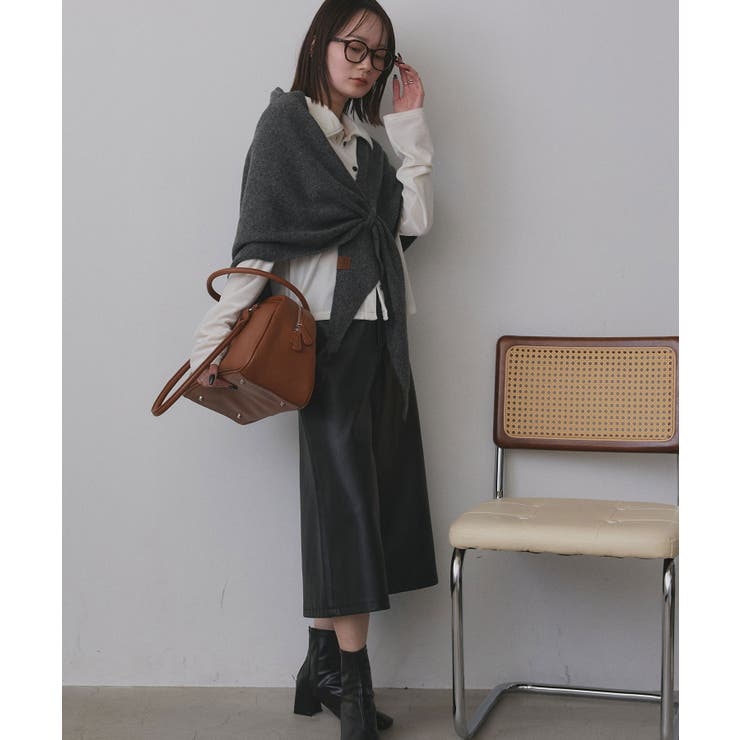 トライアングルニットストール | ad thie | 詳細画像15 