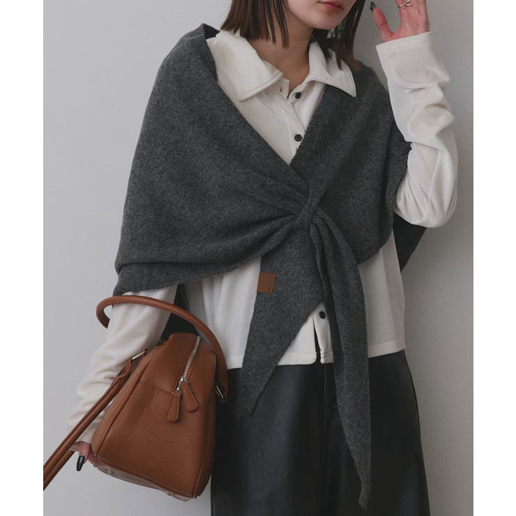 トライアングルニットストール | ad thie | 詳細画像16 