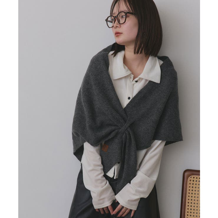 トライアングルニットストール | ad thie | 詳細画像17 