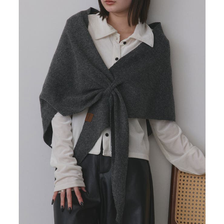 トライアングルニットストール | ad thie | 詳細画像18 