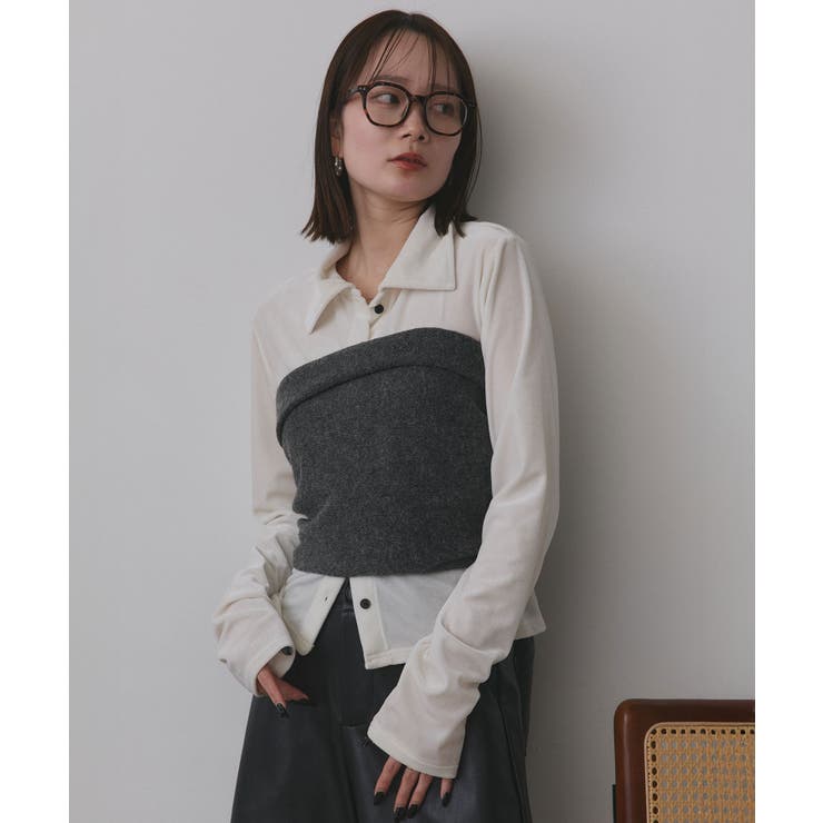 トライアングルニットストール | ad thie | 詳細画像22 