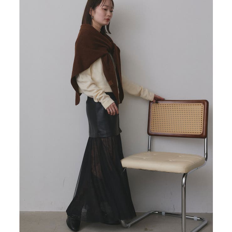 トライアングルニットストール | ad thie | 詳細画像26 