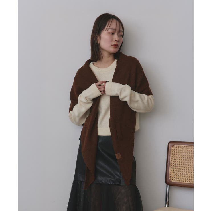 トライアングルニットストール | ad thie | 詳細画像29 