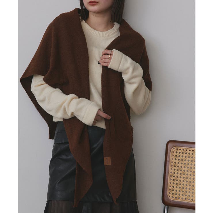 トライアングルニットストール | ad thie | 詳細画像30 