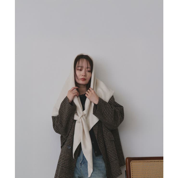トライアングルニットストール | ad thie | 詳細画像4 