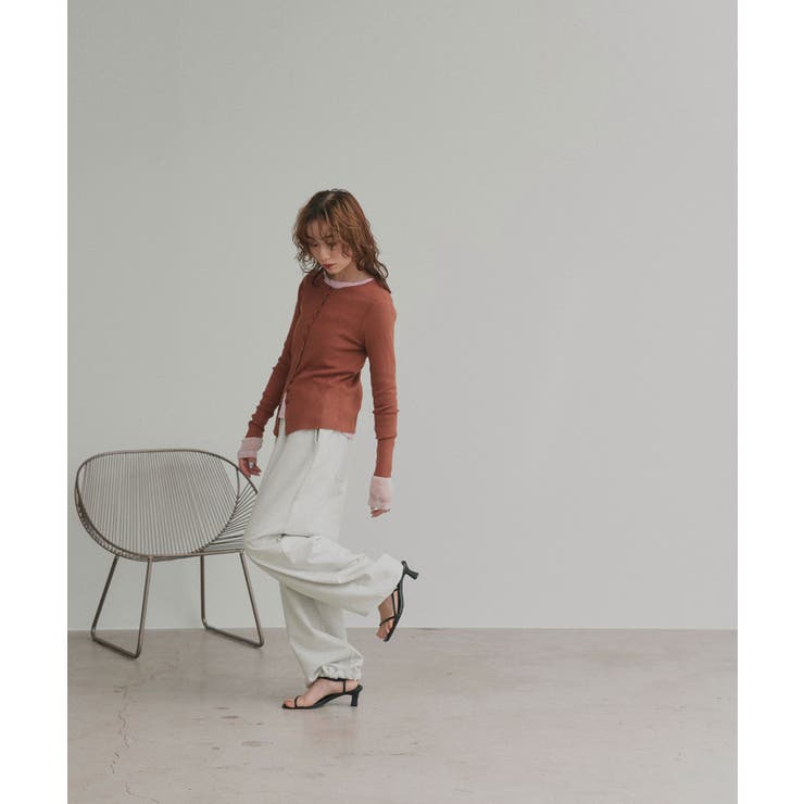 【2026SS新作】コンパクトリブニットカーディガン | ad thie | 詳細画像17 