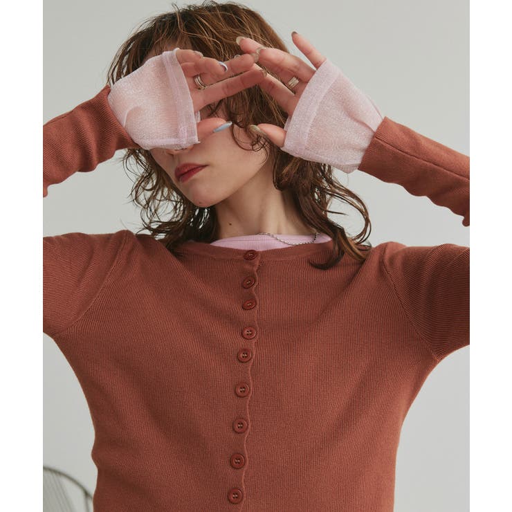 【2026SS新作】コンパクトリブニットカーディガン | ad thie | 詳細画像20 