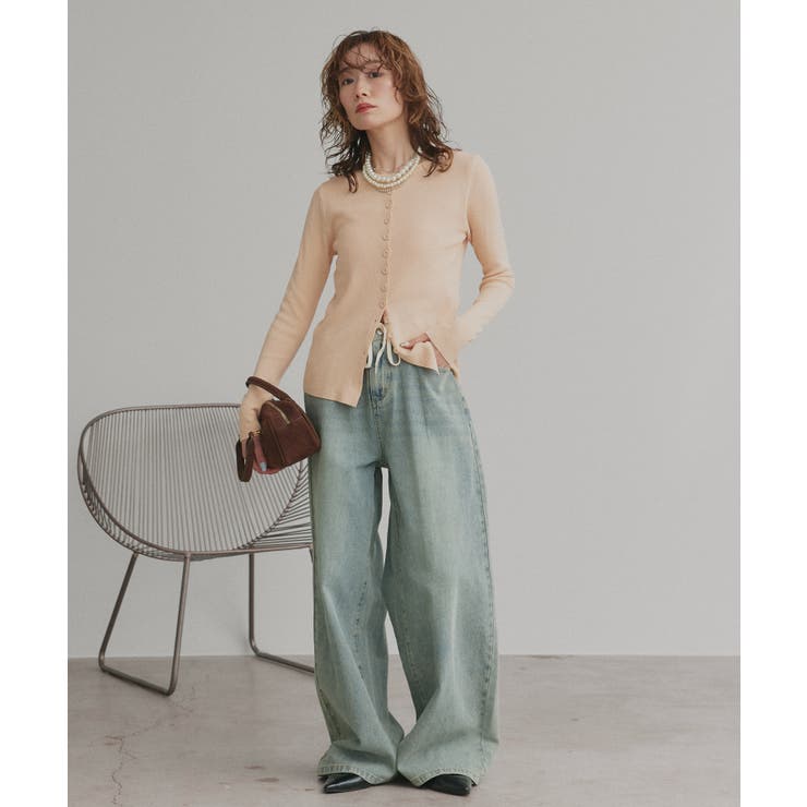 【2026SS新作】コンパクトリブニットカーディガン | ad thie | 詳細画像21 