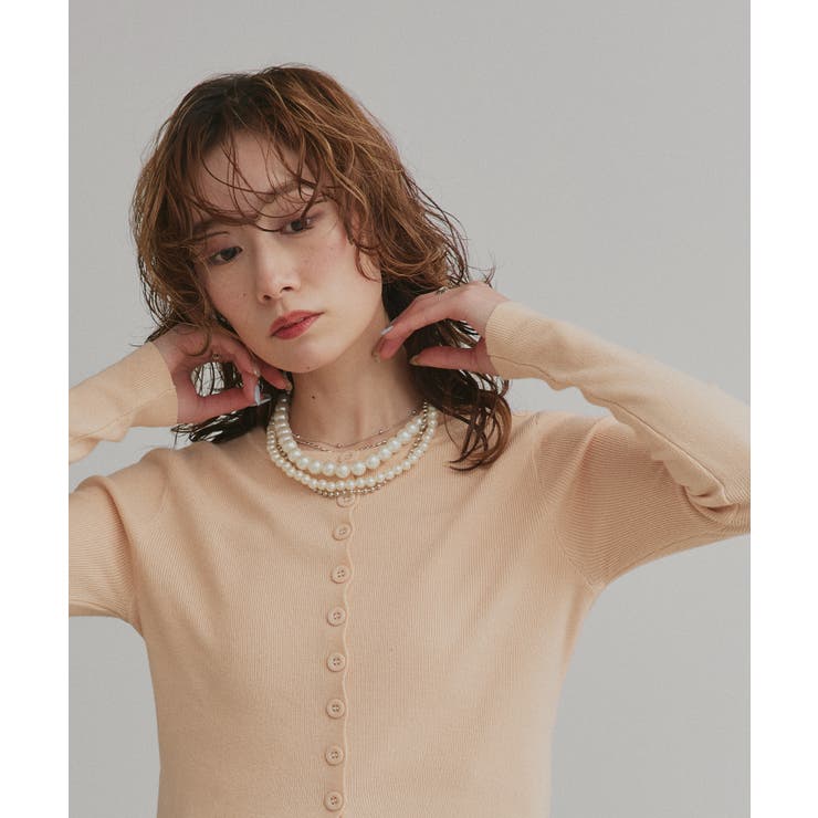 【2026SS新作】コンパクトリブニットカーディガン | ad thie | 詳細画像25 