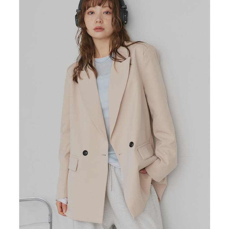 【2026SS新作】オーバーサイズダブルテーラードジャケット | ad thie | 詳細画像46 