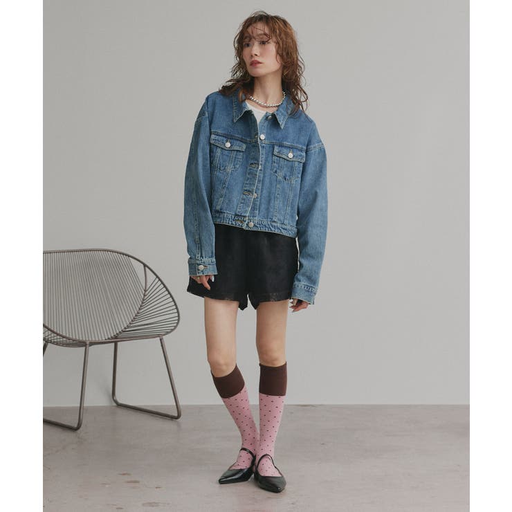 【2026SS新作】バイカラードットクルーソックス | ad thie | 詳細画像10 