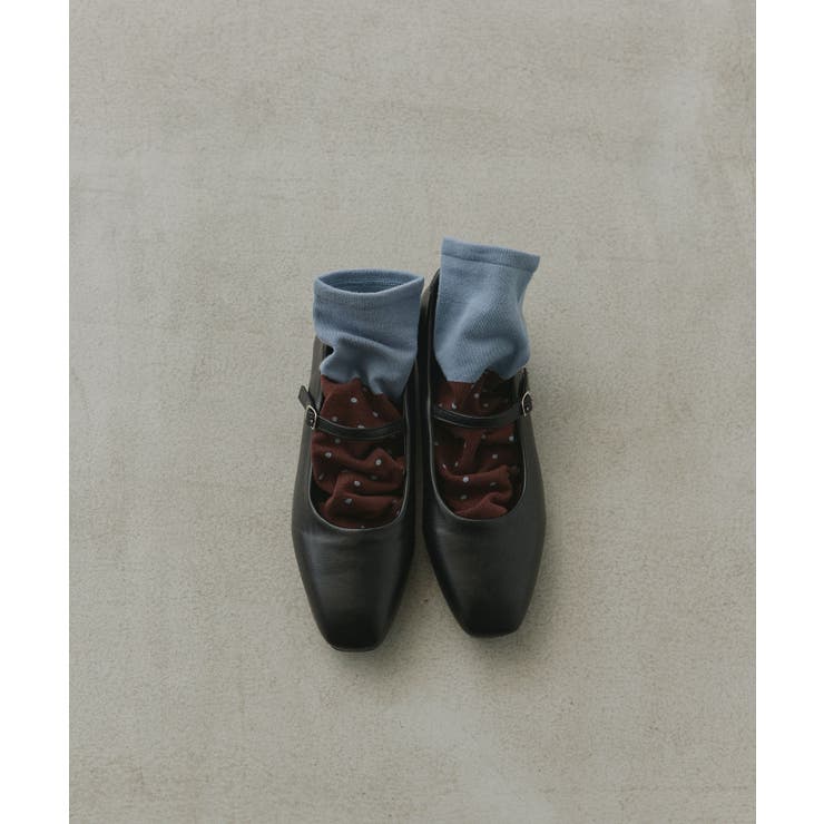 【2026SS新作】バイカラードットクルーソックス | ad thie | 詳細画像18 