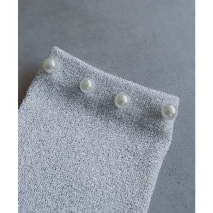 【2026SS新作】パールラメクルーソックス | ad thie | 詳細画像19 