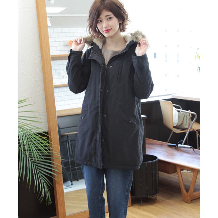 ファー付きモッズコート 春 夏 品番 Adew Ad Thie アドティエ のレディースファッション通販 Shoplist ショップリスト