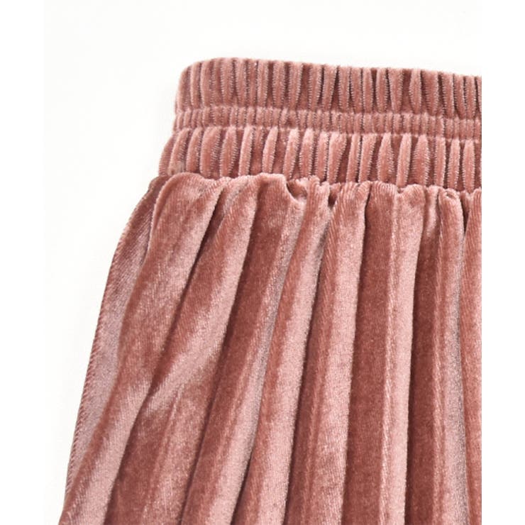 ミモレ丈ベロアプリーツスカート | ad thie | 詳細画像28 