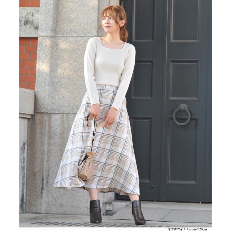 スクエアーニット リブニット トップス | ad thie | 詳細画像14 