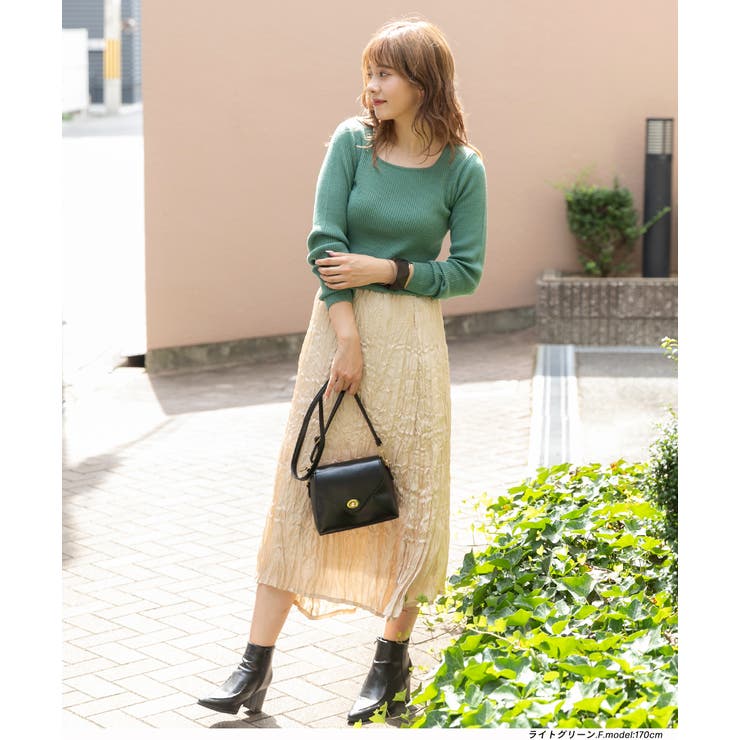 スクエアーニット リブニット トップス | ad thie | 詳細画像21 