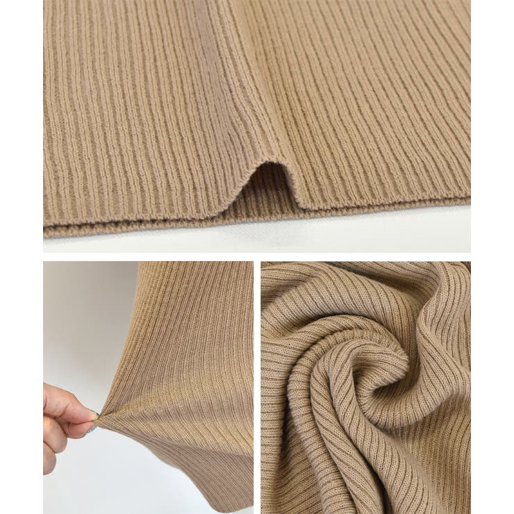 スクエアーニット リブニット トップス | ad thie | 詳細画像43 