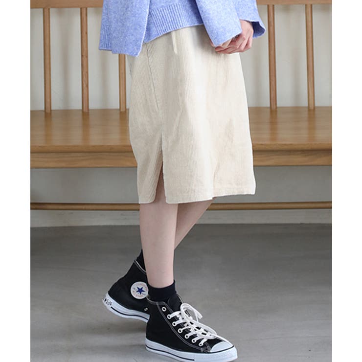 サイドスリット入りコーデュロイタイトスカート | ad thie | 詳細画像27 