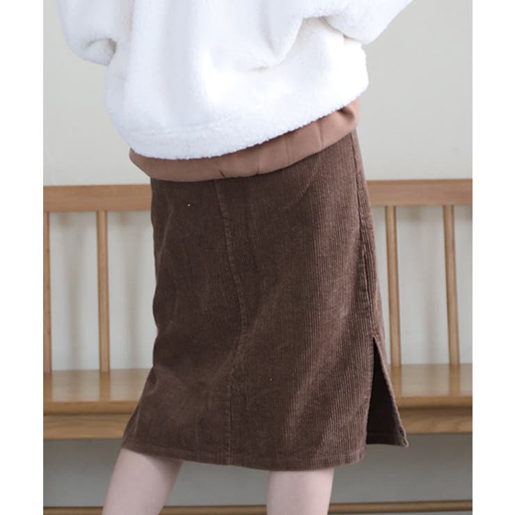 サイドスリット入りコーデュロイタイトスカート | ad thie | 詳細画像5 