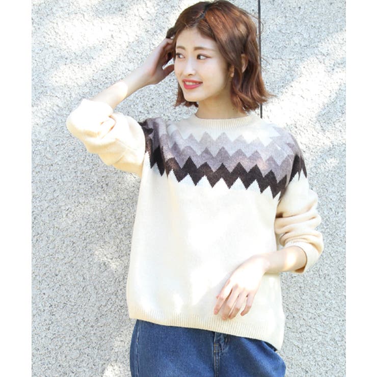 ノルディック柄ニット 春 春服 品番 Adew Ad Thie アドティエ のレディース ファッション通販 Shoplist ショップリスト