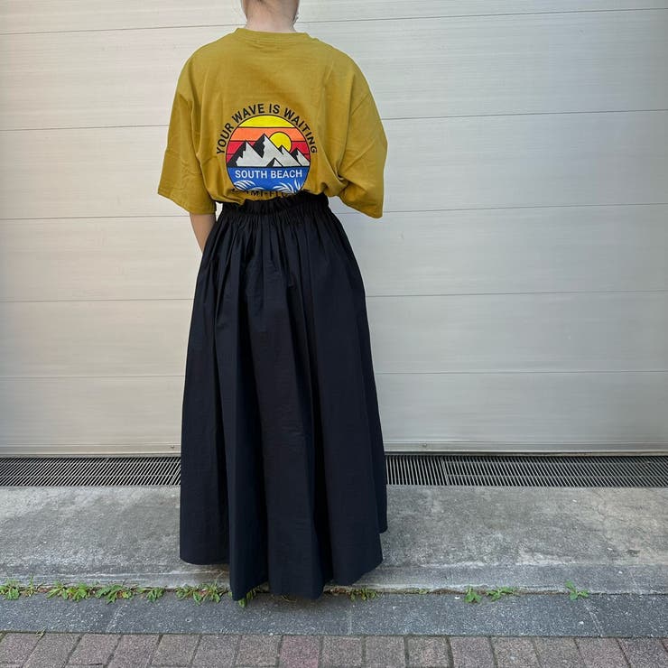 サンセットバックプリントTシャツ トレンド ビックサイズ | feu | 詳細画像17 