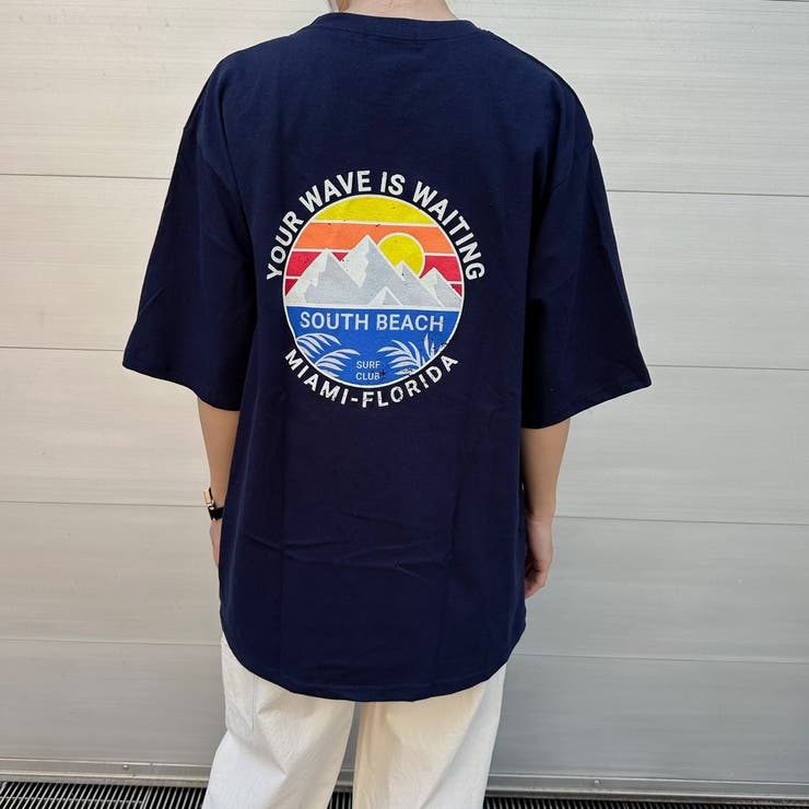 サンセットバックプリントTシャツ トレンド ビックサイズ | feu | 詳細画像4 