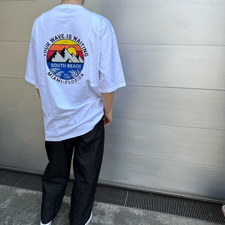 サンセットバックプリントTシャツ トレンド ビックサイズ | feu | 詳細画像5 