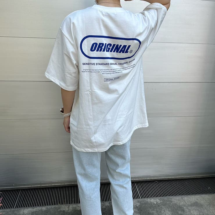バックプリントロゴビックTシャツ バックプリント ビックサイズ | feu | 詳細画像18 