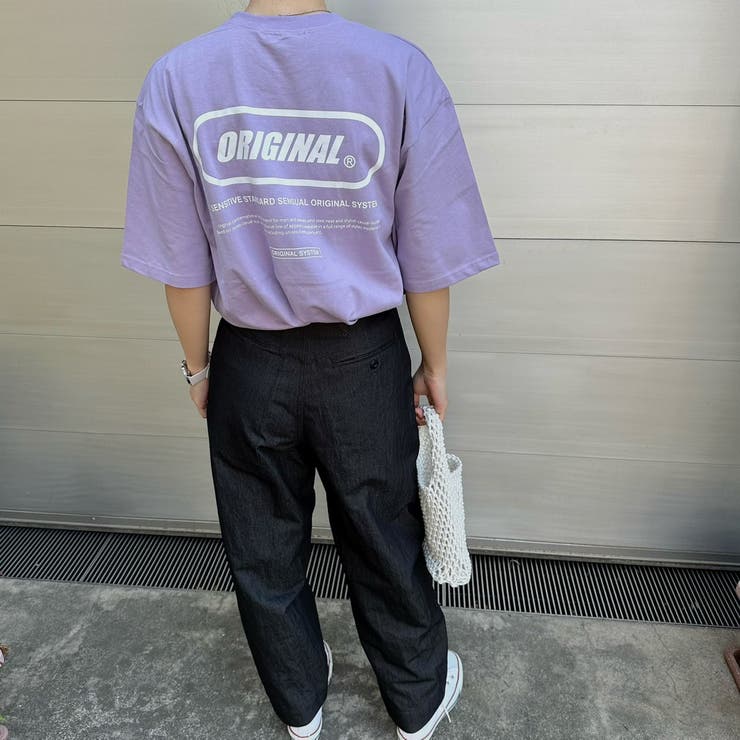 バックプリントロゴビックTシャツ バックプリント ビックサイズ | feu | 詳細画像19 
