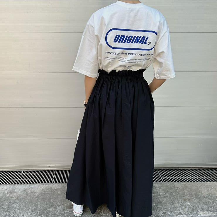 バックプリントロゴビックTシャツ バックプリント ビックサイズ | feu | 詳細画像5 