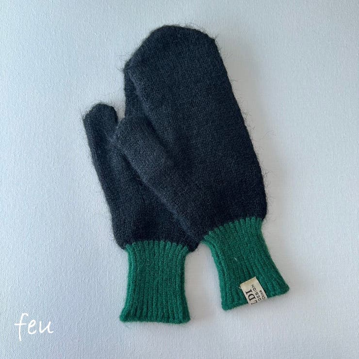 ブラック | 手袋 グローブ カラフル | feu