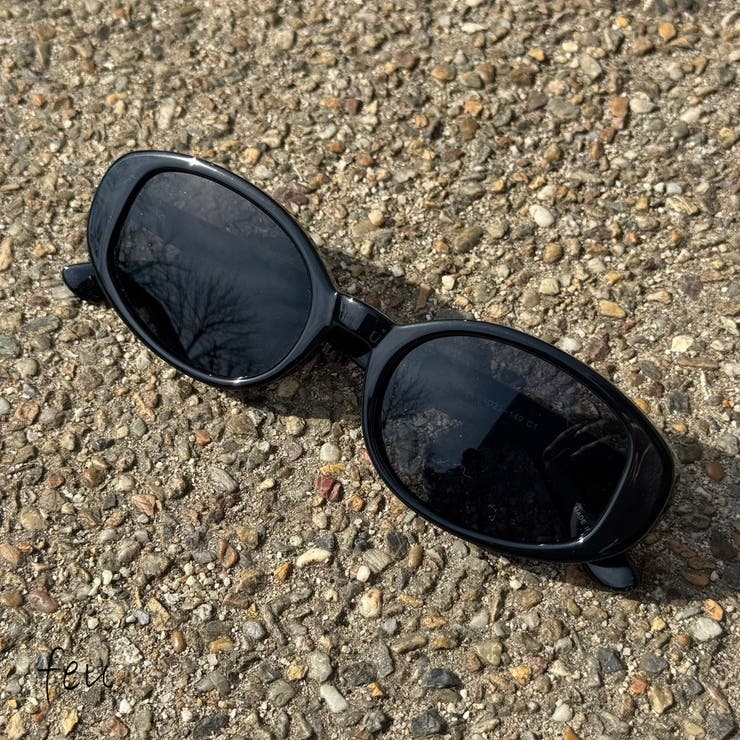 ブラック×ブルースモークレンズ | キャットサングラス UV400 UVカットレンズ | feu