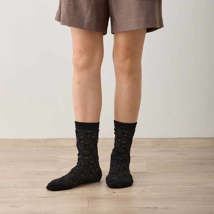 透け編み ソックス 透ける | feu | 詳細画像16 