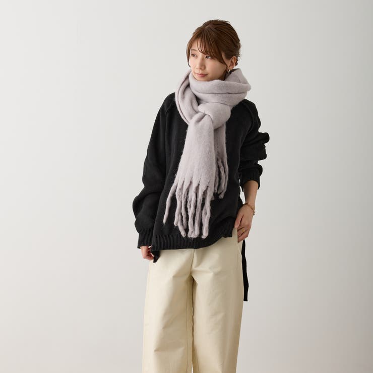 ボリュームマフラー 無地 厚手 | feu | 詳細画像13 