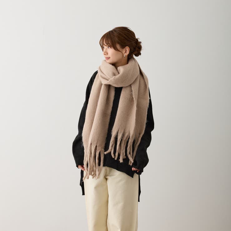 ボリュームマフラー 無地 厚手 | feu | 詳細画像15 