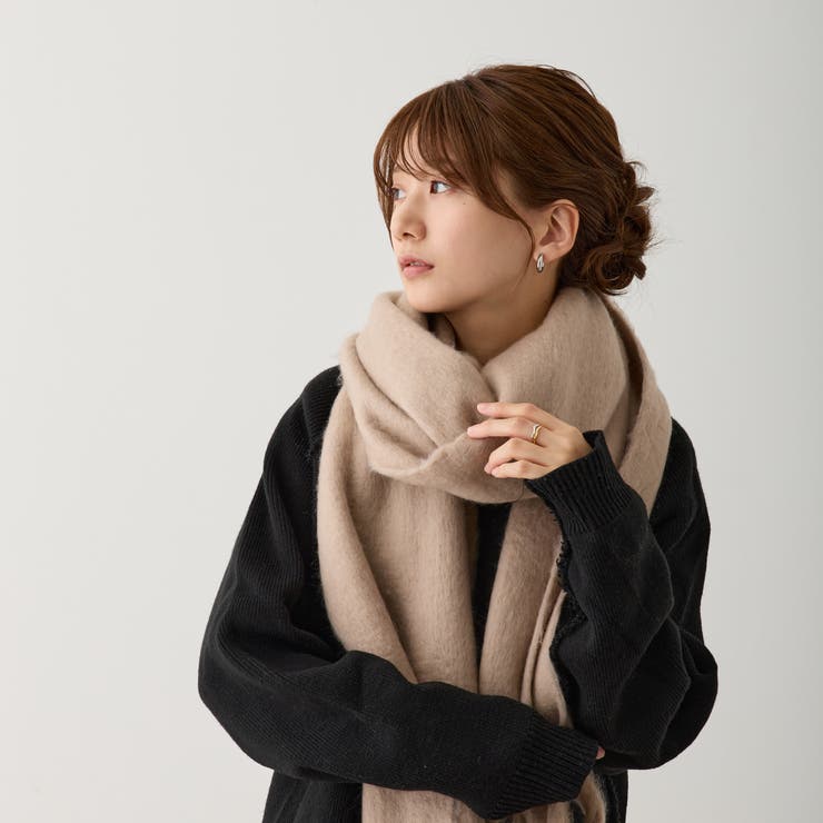 ボリュームマフラー 無地 厚手 | feu | 詳細画像16 