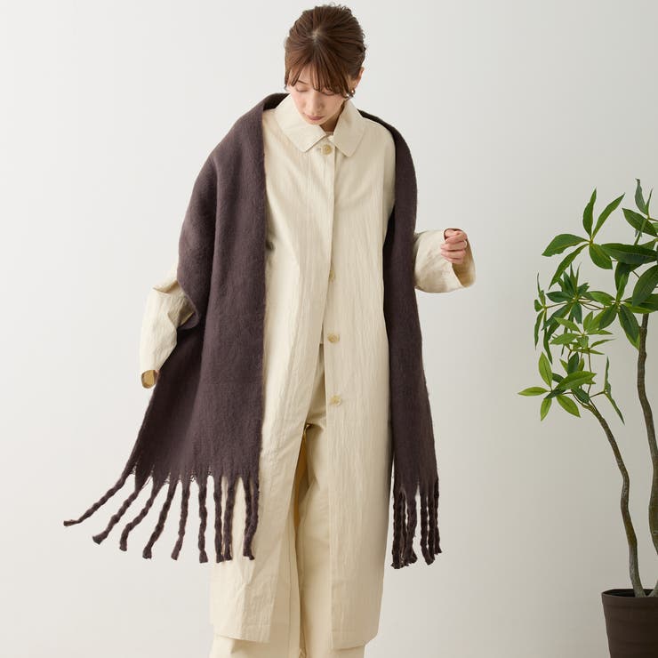 ボリュームマフラー 無地 厚手 | feu | 詳細画像18 