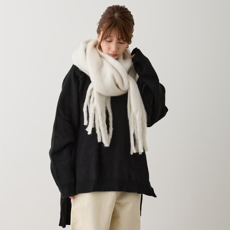 ボリュームマフラー 無地 厚手 | feu | 詳細画像2 