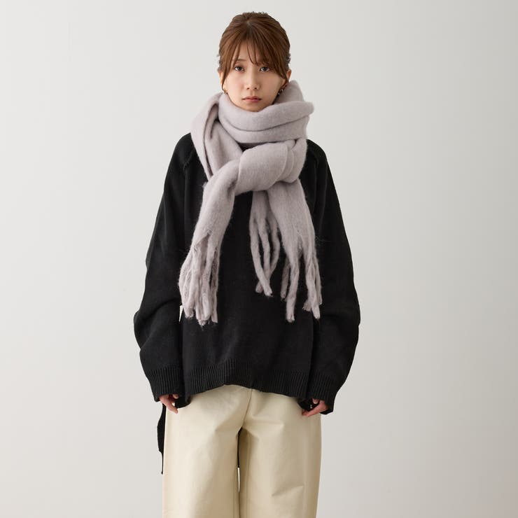 ボリュームマフラー 無地 厚手 | feu | 詳細画像3 