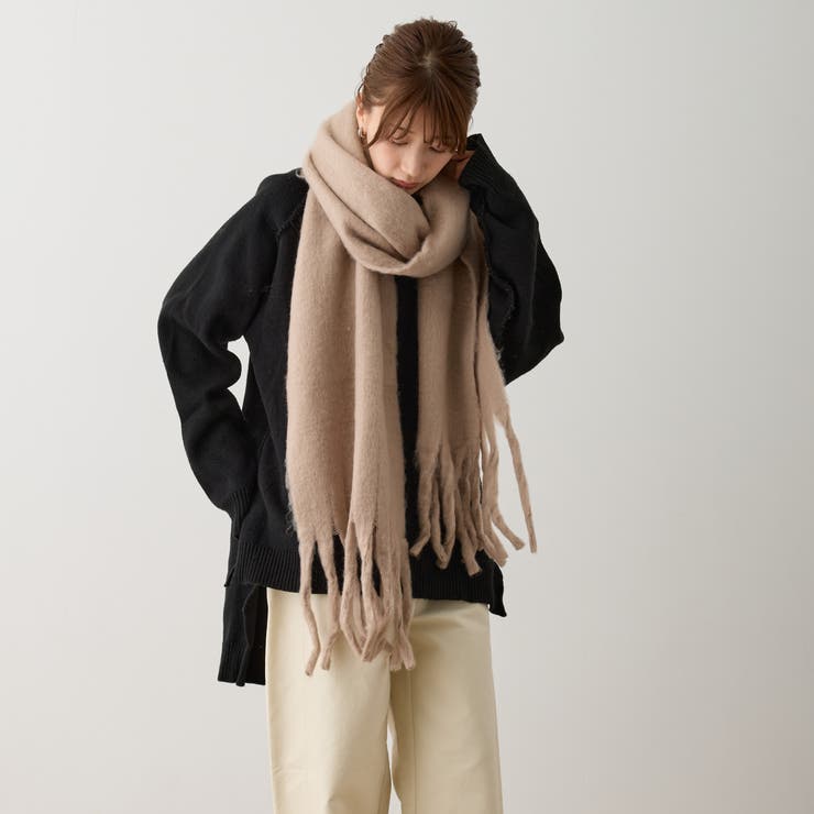 ボリュームマフラー 無地 厚手 | feu | 詳細画像4 